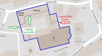 Barrierefreier Zugang zum Kloster