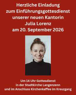 Einführungsgottesdienst Julia Lorenz 20.9.2026