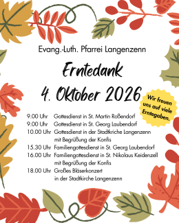 Erntedank 2026