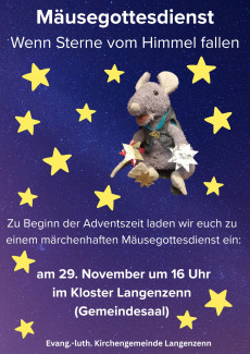 Mäusegottesdienst zum 1. Advent