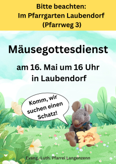 Mäusegottesdienst Mai 2026